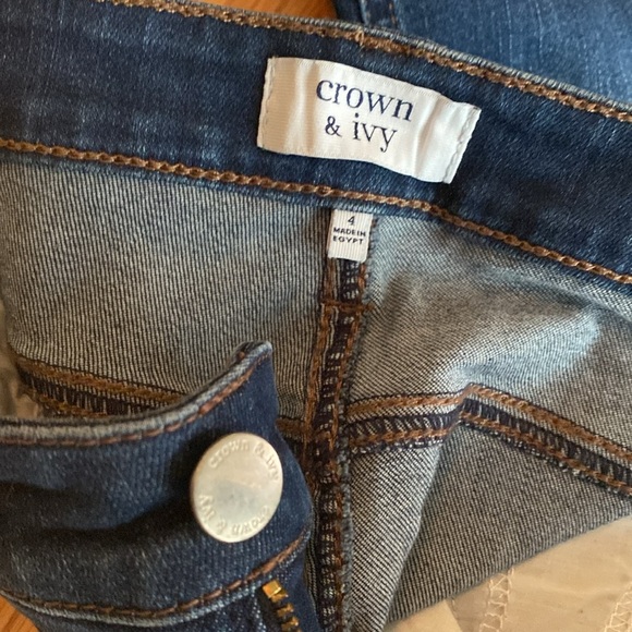 Crown & ivy Dark Blue Denim Jeans - Picture 2 of 3